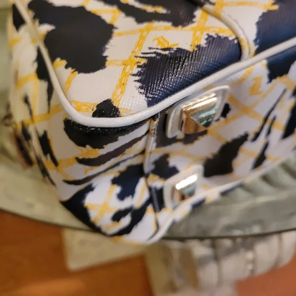 L.A.M.B. by Gwen Stefani White Leopard Handbag #397 - Picture 13 of 17